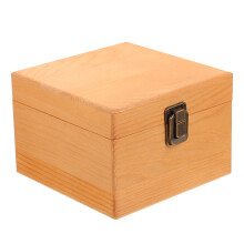 2 Pcs Wooden Storage Case Gift Box Vintage Packaging Container
