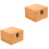 2 Pcs Wooden Storage Case Gift Box Vintage Packaging Container 3