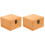 2 Pcs Wooden Storage Case Gift Box Vintage Packaging Container 2