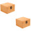 2 Pcs Wooden Storage Case Gift Box Vintage Packaging Container 6