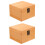 2 Pcs Wooden Storage Case Gift Box Vintage Packaging Container 5