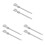 6 Pcs Retractable Flagpole For Motorcycle Bicycle Safety Flag Mount 6