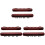 3 Sets Wall Mount Multi-Slot Wooden Cue Rack For Pool Sticks 4