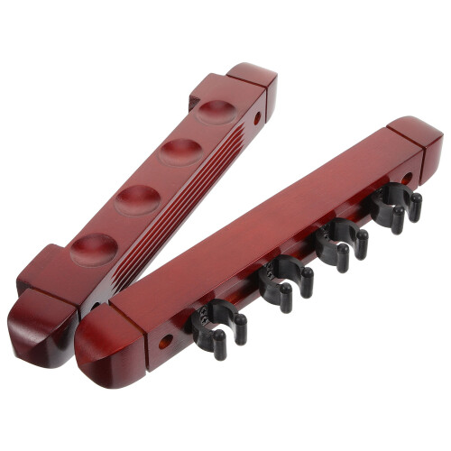 3 Sets Wall Mount Multi-Slot Wooden Cue Rack For Pool Sticks 2