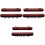3 Sets Wall Mount Multi-Slot Wooden Cue Rack For Pool Sticks 5
