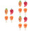 12Stk Bunte Silikon Spritzschutz Topfdeckel Halter Kreative Form 6