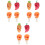 12Stk Bunte Silikon Spritzschutz Topfdeckel Halter Kreative Form 3
