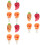 12Stk Bunte Silikon Spritzschutz Topfdeckel Halter Kreative Form 7