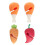 12Stk Bunte Silikon Spritzschutz Topfdeckel Halter Kreative Form 11