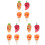 12Stk Bunte Silikon Spritzschutz Topfdeckel Halter Kreative Form 2