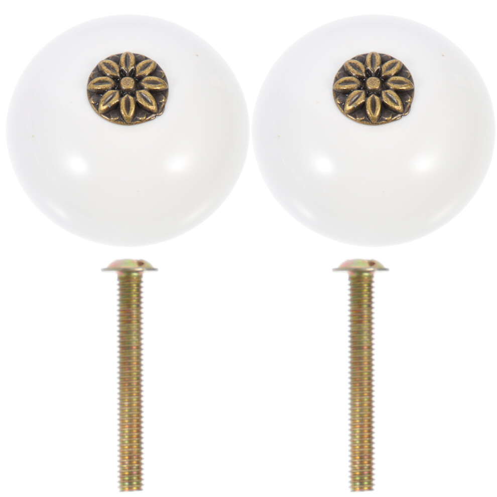 4 Pcs Round Single Hole Cabinet Knobs For Drawer Wardrobe Door 032297118922
