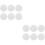 20 Pcs Diy Mesh Sheet Plastic Cross Stitch Sewing Round Sheets 6