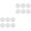 20 Pcs Diy Mesh Sheet Plastic Cross Stitch Sewing Round Sheets 3