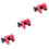 3Pcs Portable Rotary Truncation Tool Mini Arrow Archery Red 5