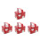 4Pcs Christmas Tin Box With Handle Reusable Metal Cookie Container 9