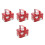 4Pcs Christmas Tin Box With Handle Reusable Metal Cookie Container 7