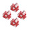 4Pcs Christmas Tin Box With Handle Reusable Metal Cookie Container 4