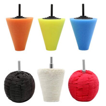 Car Polishing Pads Polishing Sponge Wheel Spherical 6mm For Car Polisher Tapered Sponge Polishing Pad Door Handle Sponge