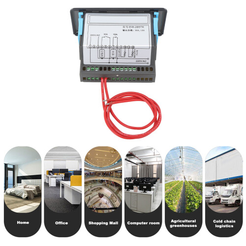 Touch Smart Doppeldisplay-Temperaturregler EW 285TK 220V 2