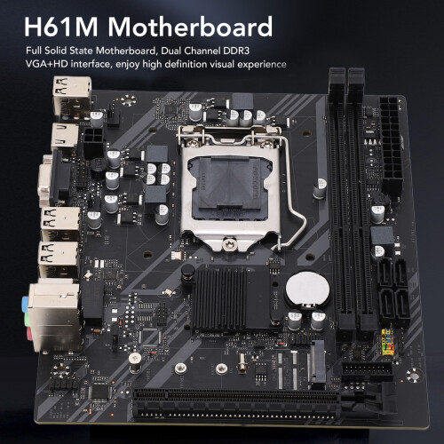 H61M DDR3 240mAh Batterie 1155Pin Mainboard 2