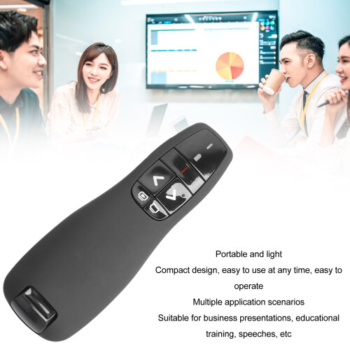 USB Wireless Presenter 2.4GHz Remote Control for Powerpoint, ABS Material 2