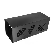 Kohlenstoffstahl-Schirmständer 42x16x16 cm rostfrei
