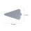 100 Unidades Base Mousse Triangular Plateada Para Pasteles Y Cupcakes 2