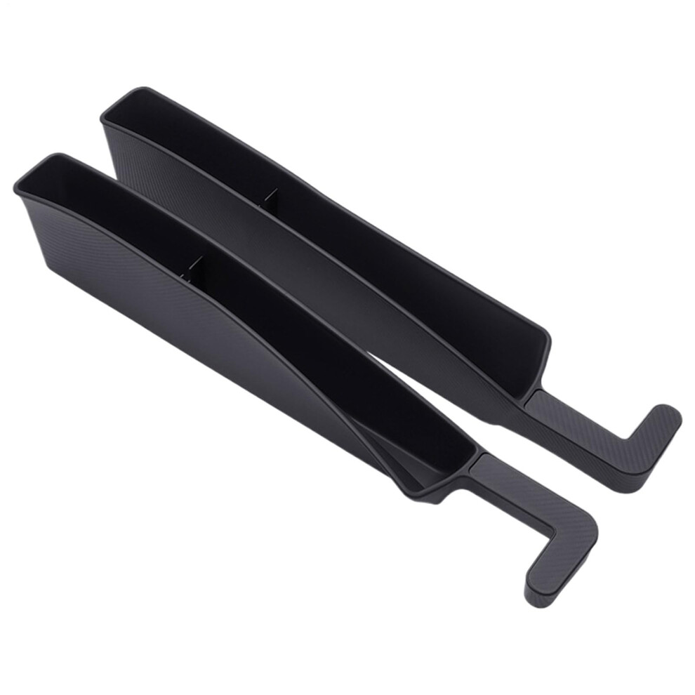 Car Seat Gap Filler Organizer - Between Car Seat Crevice - Vehicle Slit Storage Box 2-Pack - For Cards Keys Phones Black 9393856178919