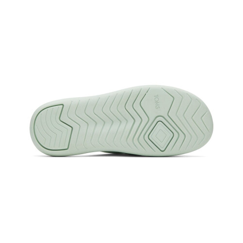 Toms (Green, 6 (Adults')) TOMS Mallow Crossover Polyester Blend Women's Mint Slides 2