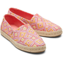 (Pink, 4 (Adults')) TOMS Alpargata Rope 2.0 Polyester Women's Shell Pink Espadrilles