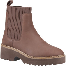 (Brown, 7 (Adults')) TOMS Millie Leather Women's Oak Brown Heeled Ankle Boots