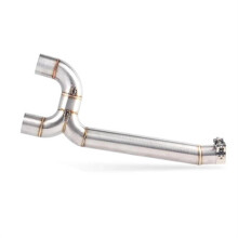 Exhaust Muffler Connector Middle Pipe For Yamaha FZ6N FZ6 S2 Fazer 600 2004-2010 Easy To Install