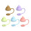 5Pcs Silicone Straw Tips Protectors Reusable Caps Assorted Home Use 2