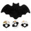 16 Tovagliette Halloween a Forma in Nero 11
