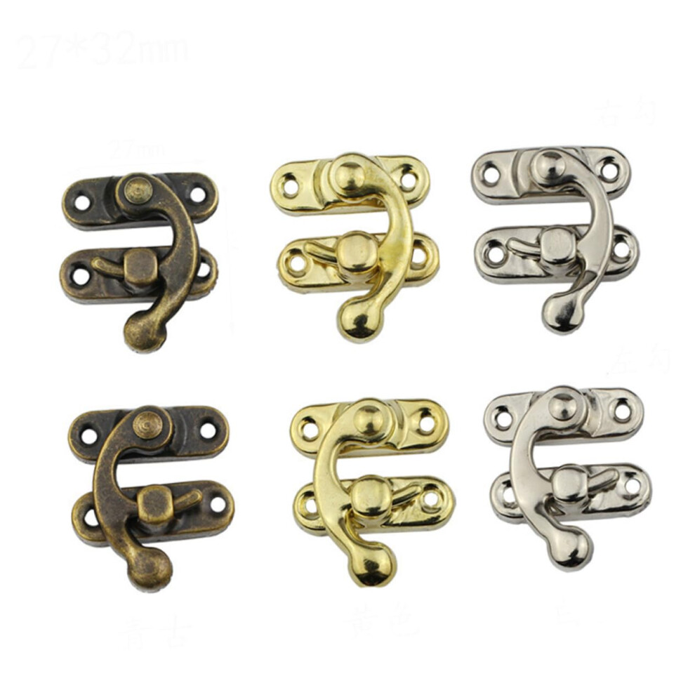 30Pcs Heavy Duty Iron Chest Trunk Latch Hasp With Right Hook, Rustproof Case Buckle For Wooden Box Tool Box Hardware 9393856179244