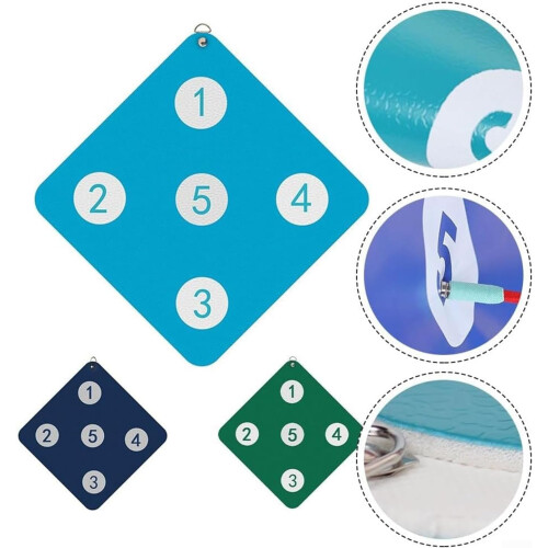 Square Fencing Target PU Wall Hang Type, Home Training Microfiber Target For Saber Foil Epee, Light Blue 1