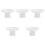 5Pcs Ceramic Cake Storage Stand With High Base For Display And Snacks 5