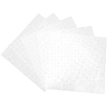 15 Pcs Plastic Mesh Sheets For Embroidery And Crochet Projects