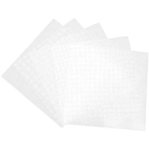 15 Pcs Plastic Mesh Sheets For Embroidery And Crochet Projects