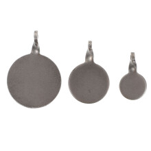 9 Pcs Stainless Steel Shooting Training Targets Dark Silver
