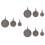 9 Pcs Stainless Steel Shooting Training Targets Dark Silver 6
