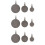 9 Pcs Stainless Steel Shooting Training Targets Dark Silver 8