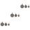 9 Pcs Stainless Steel Shooting Training Targets Dark Silver 5