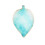 2 Pcs Leaf Shaped Manicure Nail Color Plate Tool Sky Blue 1