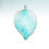 2 Pcs Leaf Shaped Manicure Nail Color Plate Tool Sky Blue 11