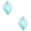 2 Pcs Leaf Shaped Manicure Nail Color Plate Tool Sky Blue 6