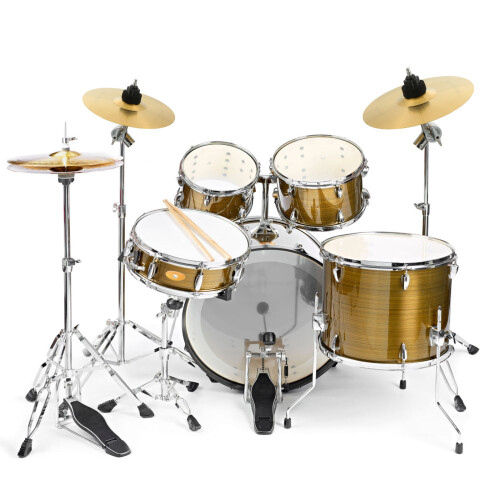 3 Pcs Brass Cymbal Set For Drum Kit (8 Inch) 2