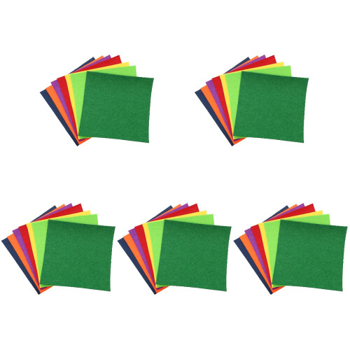 35 Sheets Diy Felt Cloths Polyester Nonwoven Fabric For Kids Craft 1