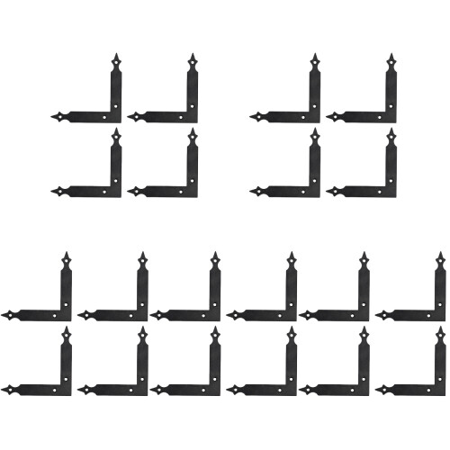 20 Pcs Flat L Shape Corner Brace Iron Right Angle Bracket Support 1