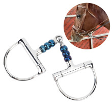 Stainless Steel 125mm D Ring Snaffle Bit - Anti-Biting Horse Control